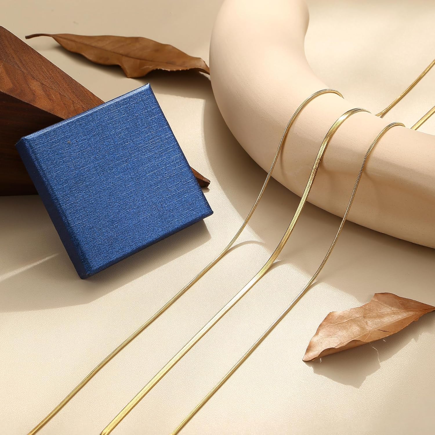 Colar Layered Snake Gold