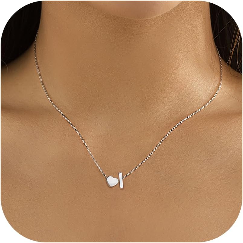 Colar My Essence – Inicial & Coração em Aço Inoxidável