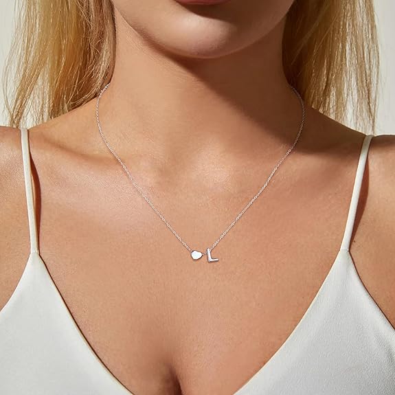 Colar My Essence – Inicial & Coração em Aço Inoxidável