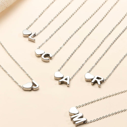 Colar My Essence – Inicial & Coração em Aço Inoxidável